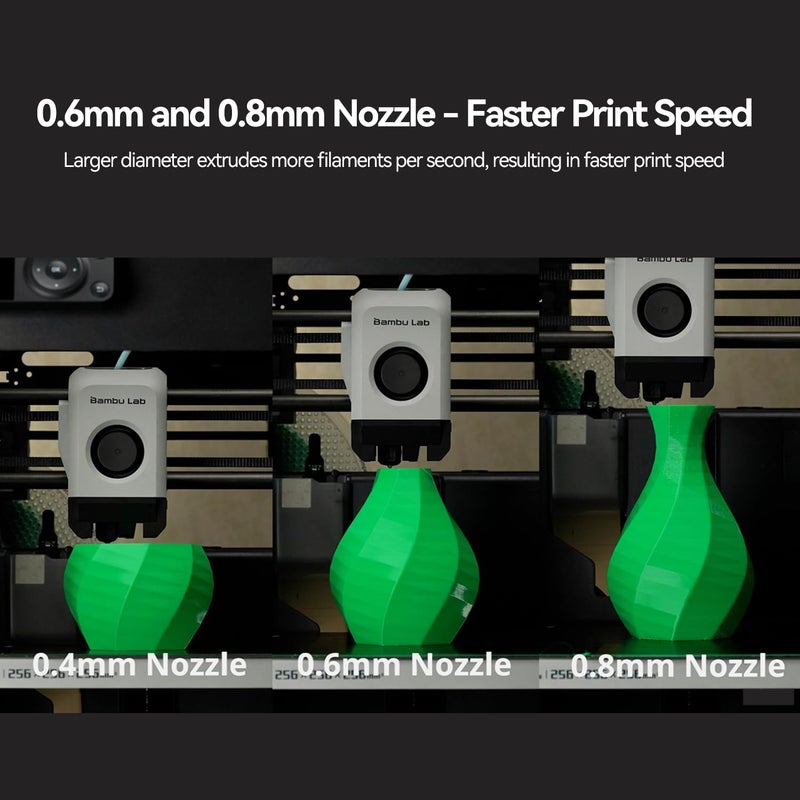 ENOMAKER Bamboo Lab H2D Hotend Kit with 0.2mm Stainless Steel Nozzle for H2 Series 3D Printer,H2S,H2D,P2S, Precise Print Head,Consistent Extrusion Heating Block,Extruder Hot End Accessory - Image 3